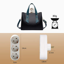 Lade das Bild in den Galerie-Viewer, 2 Stück Mehrfachsteckdose, 3-in-1 Steckdose für Büro, zu Hause, & Reisen