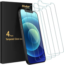 Lade das Bild in den Galerie-Viewer, Panzerglas für iPhone 12/ iPhone 12 Pro Schutzfolie, Gehärtetes Panzerglasfolie, 9H-Härte, Blasenfrei, Kratzfest
