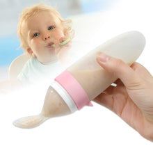 Lade das Bild in den Galerie-Viewer, Burabi Silikon Squeeze Fütterungslöffel Babynahrungsspender /Silicone Squeeze Feeding Spoon, Baby Food Dispensing Spoon
