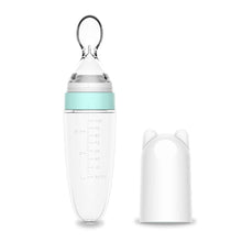 Lade das Bild in den Galerie-Viewer, Burabi Silikon Squeeze Fütterungslöffel Babynahrungsspender /Silicone Squeeze Feeding Spoon, Baby Food Dispensing Spoon
