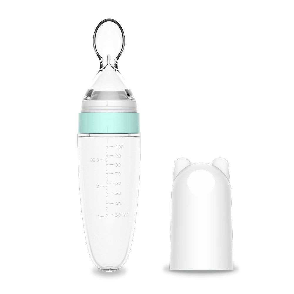 Burabi Silikon Squeeze Fütterungslöffel Babynahrungsspender /Silicone Squeeze Feeding Spoon, Baby Food Dispensing Spoon