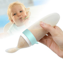 Lade das Bild in den Galerie-Viewer, Burabi Silikon Squeeze Fütterungslöffel Babynahrungsspender /Silicone Squeeze Feeding Spoon, Baby Food Dispensing Spoon
