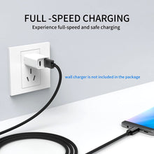 Lade das Bild in den Galerie-Viewer, 3 Stück USB C Typ C Ladekabel [0.5M+1M+3M], haltbares Nylon geflochtenes Datenkabel für Samsung Huawei usw.
